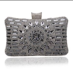 Embellished Evening Bag In Black